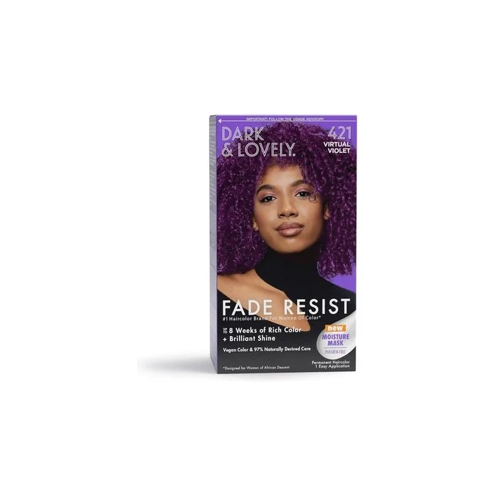 Softsheen Carson Dark And Lovely Fade Resist Rich Conditioning Hair Color 421 Virtual Violet