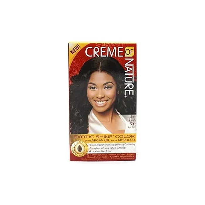 Creme of Nature Nourishing Permanent Soft Black Hair Color 3.0