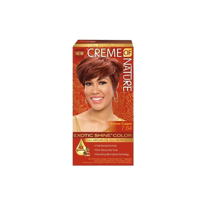 Creme of Nature Exotic Shine Gel Hair Color #7.64 Bronze