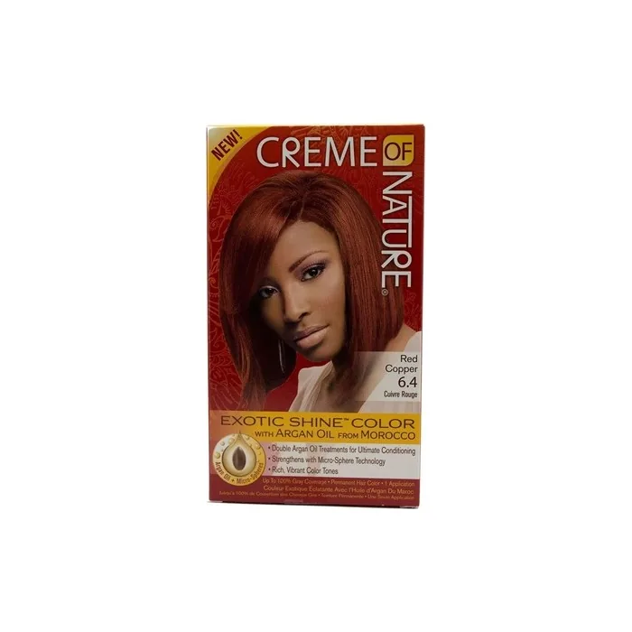 Creme of Nature Exotic Shine Color Hair Dye Red Copper 6.4 - 1 Application