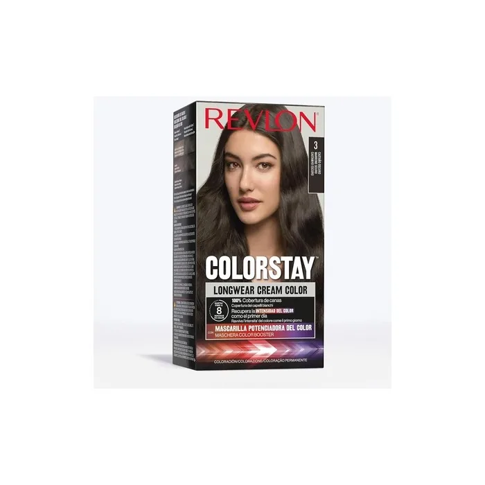 Revlon ColorStay Longwear Cream Hair Color 3 Dark Brown 165ml