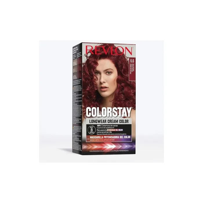 Revlon ColorStay Longwear Cream Hair Color 6.6 Intense Red 165ml