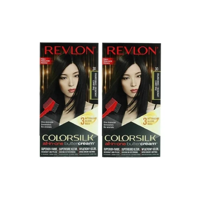 Revlon Colorsilk Buttercream Lasting Color Brown Black Hair Colour 20N 126.8ml