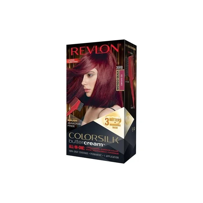 Revlon Colorsilk Buttercream All in One Luxurious Hair Colour 36RB Red Burgundy Vivid Colour