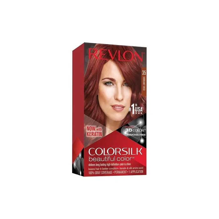 Revlon Colorsilk Beautiful Hair Color 35 Vibrant Red 1 Count