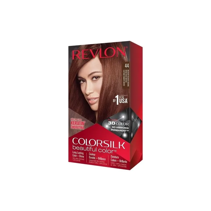 Revlon ColorSilk Permanent Hair Colour Medium Red Brown 44 1 Count