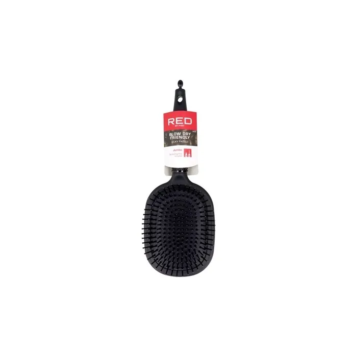 Red Kiss Rubberized Paddle Brush Jumbo Perfect For Detangling And Smoothing Hair
