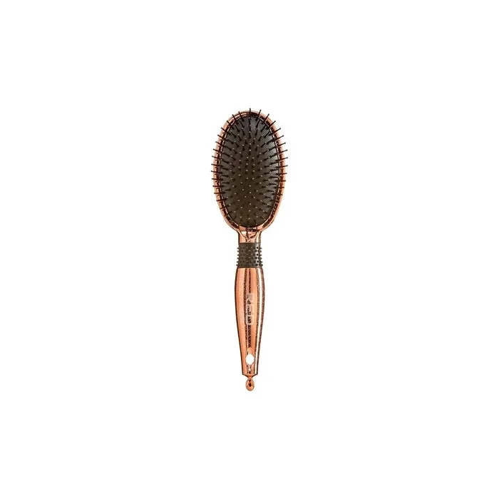 Red By Kiss Rose Gold Chrome Paddle Brush With Heat Resistant Bristles For Detangling