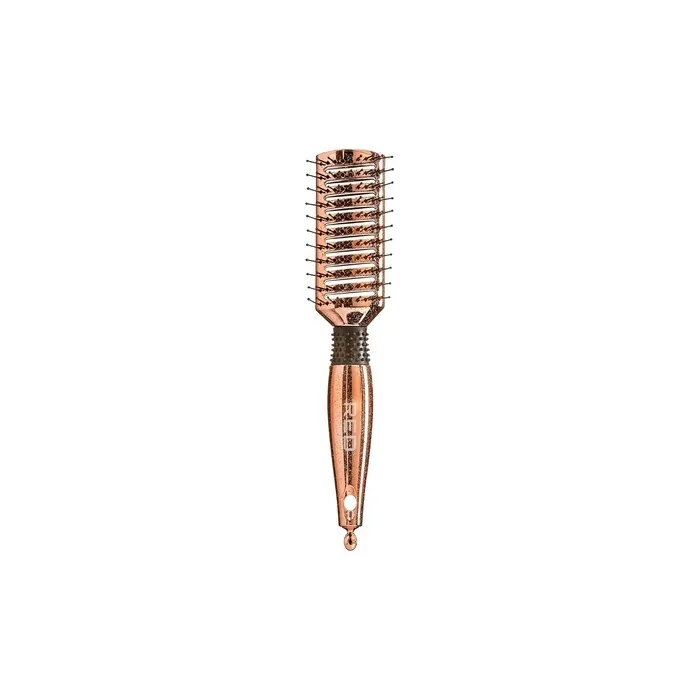 Red By Kiss Rose Gold Chrome Paddle Brush With Heat Resistant Bristles For Detangling
