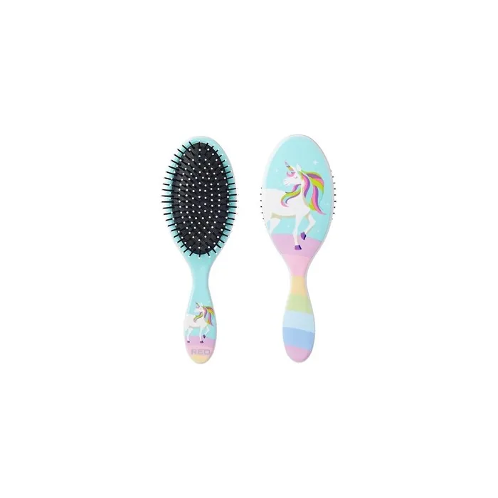 Red By Kiss Unicorn Detangler Brush for Kids - Easy Wet and Dry Hair