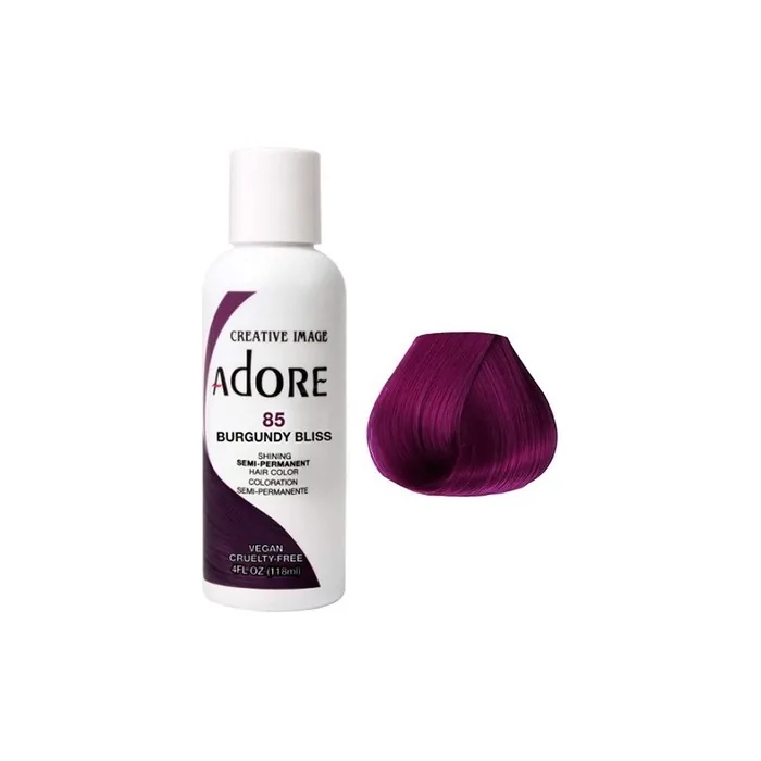 Adore Shining Semi Permanent Hair Color 118ml 85 Burgundy Bliss