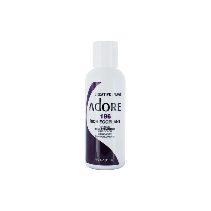 Adore Shining Semi Permanent Hair Colour 186 Rich Eggplant Purple 118ml