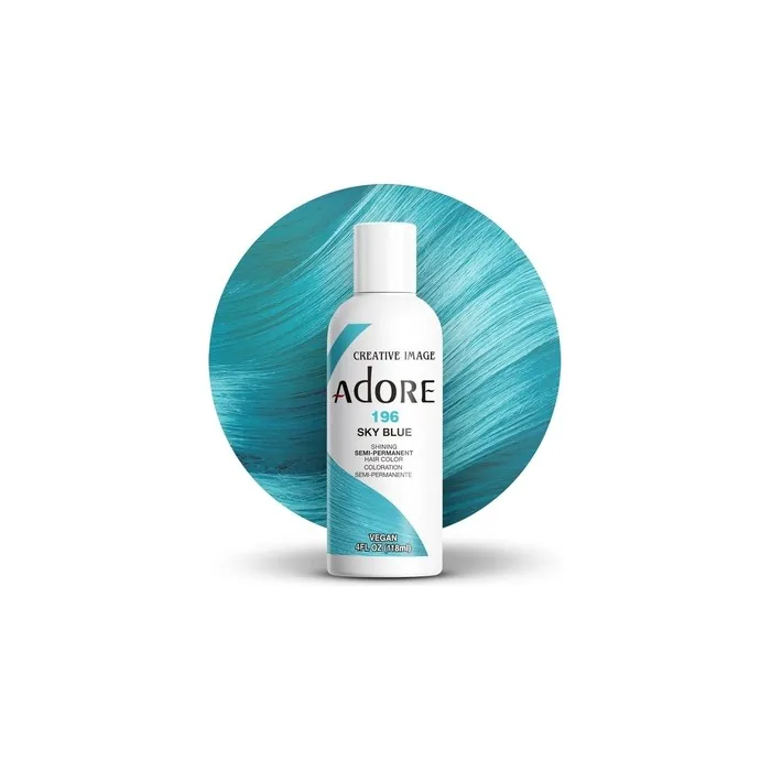 Adore Shining Semipermanent Hair Color 196 Sky Blue 118ml