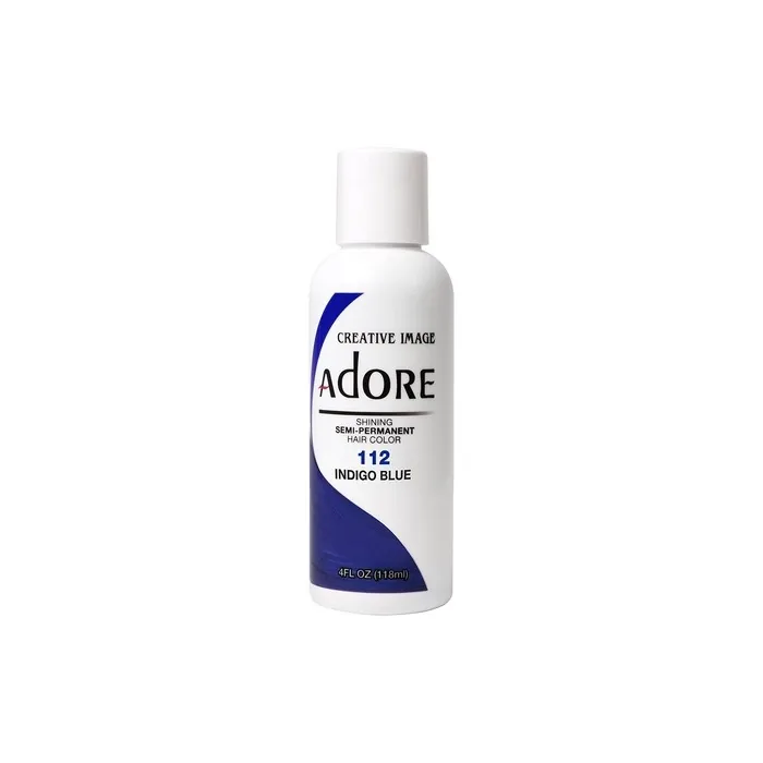 Adore Shining Semi Permanent Hair Colour 112 Indigo Blue 118ml