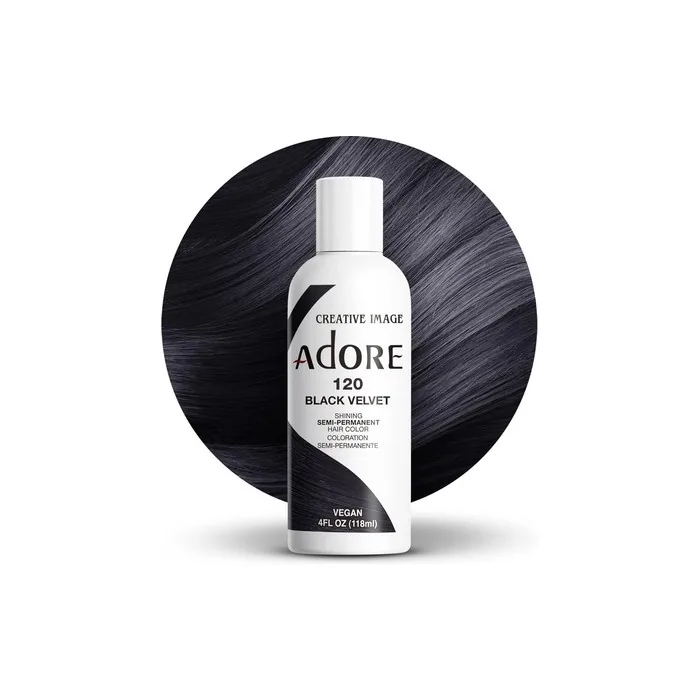 Adore Shining Semipermanent Hair Colour 120 Black Velvet