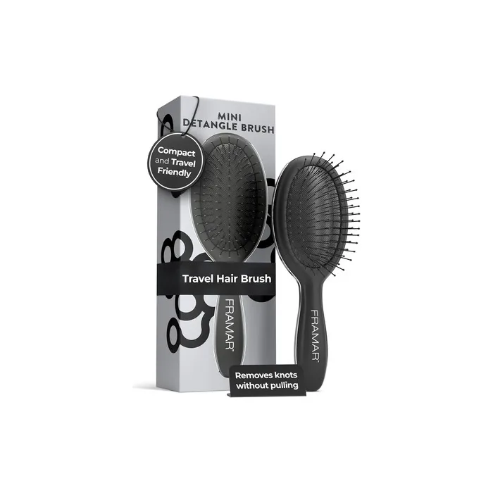 Framar Mini Hair Brush for Women - Small Detangler
