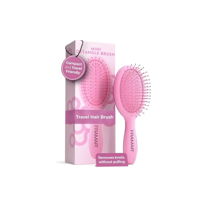 Framar Mini Hair Brush for Women - Small Detangler