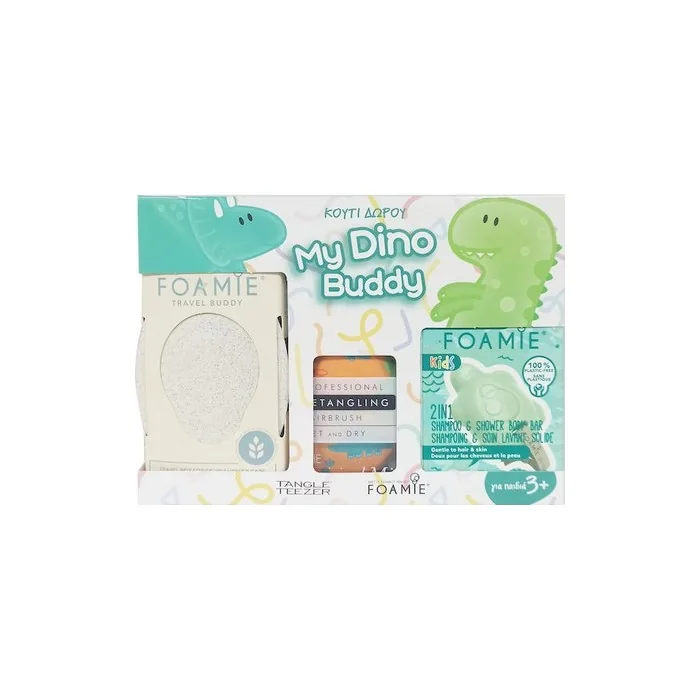 Tangle Teezer My Dino Buddy Gift Set 2-in-1 Hairbrush and Soap Holder for Kids