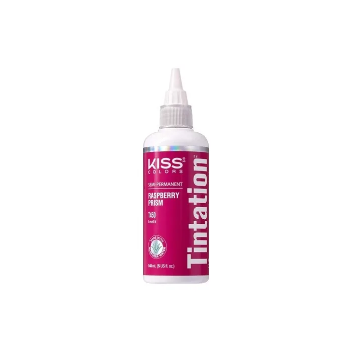 Kiss Tintation Semipermanent Hair Colour With Argan Oil And Aloe Vera Raspberry