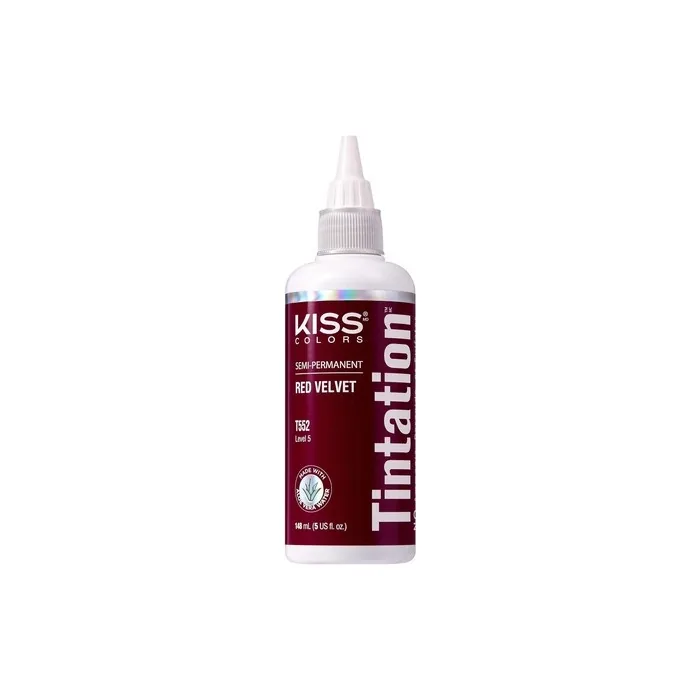 Kiss Tintation Semipermanent Hair Color 5 Ounce T552 Red Velvet