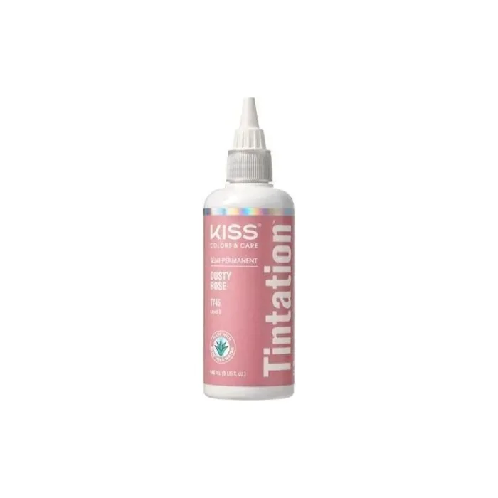 Kiss Tintation Semipermanent Hair Colour With Argan Oil And Aloe Vera Dusty Rose