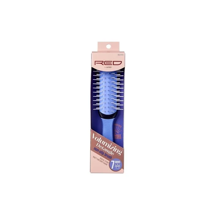 Kiss Red Volumizing Detangle Brush 7 Rows Non-Slip