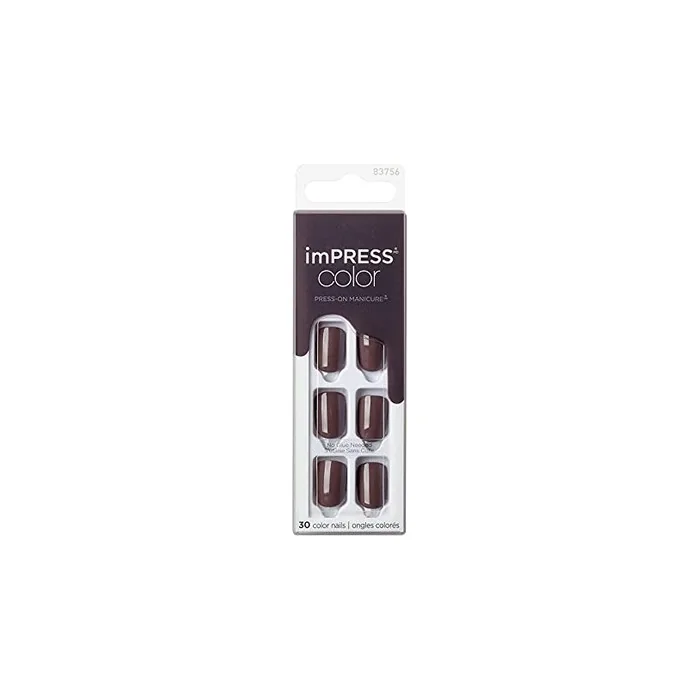 KISS Impress Color Grey Press-On Nails