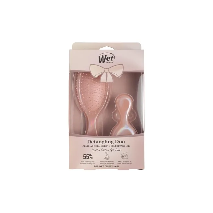 Wet Brush Original Detangler & Mini Hair Brush Bronze Iridescence