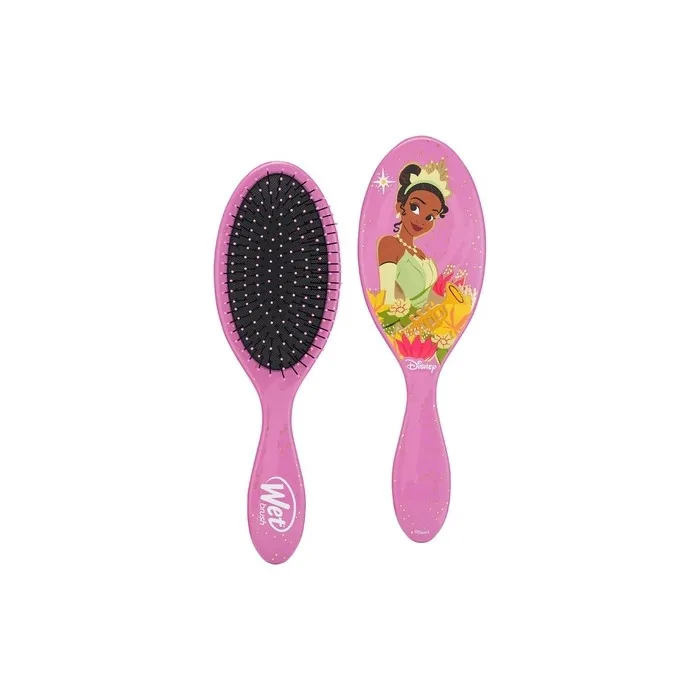 WetBrush Disney Original Detangler Hair Brush Ultra Soft Intelliflex Bristles - Disney Ultimate Princess Collection Tiana