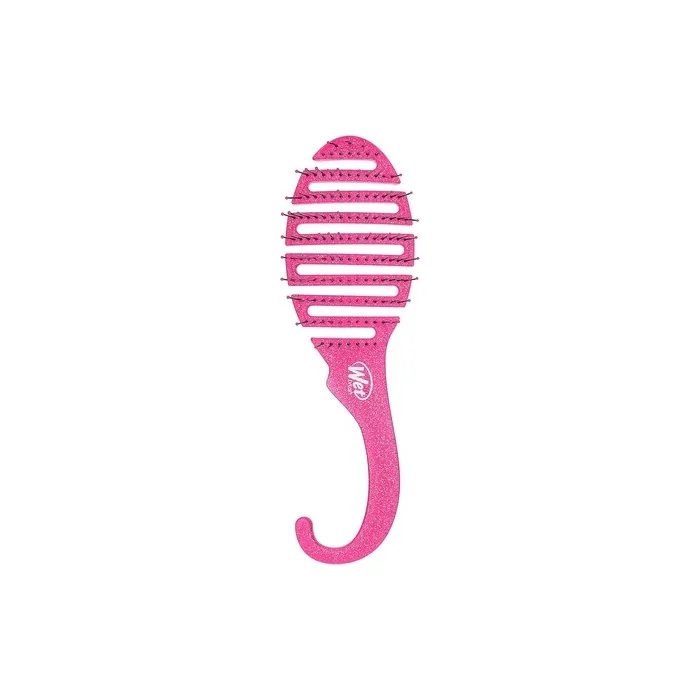 Wet Brush Shower Detangler Brush Pink Glitter for Unisex
