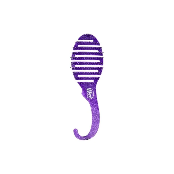 Wet Brush Shower Detangler Brush Purple Glitter for Unisex