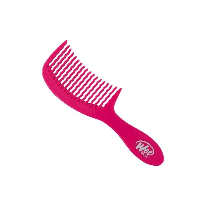 WetBrush Detangling Easy Glide Comb Wave Tooth Design For All Hair Types Pink