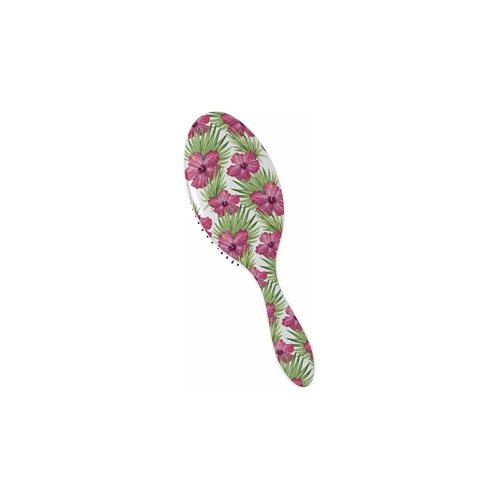 Floral Wet Brush Hairbrushes Assorted Patterns Pink Purple etc - Pack of 2
