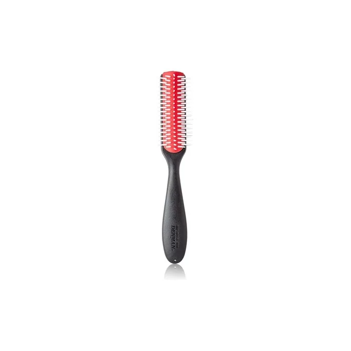 Denman Hairbrush D143 with White Bristles and Removable Air Cushion 5 Rows