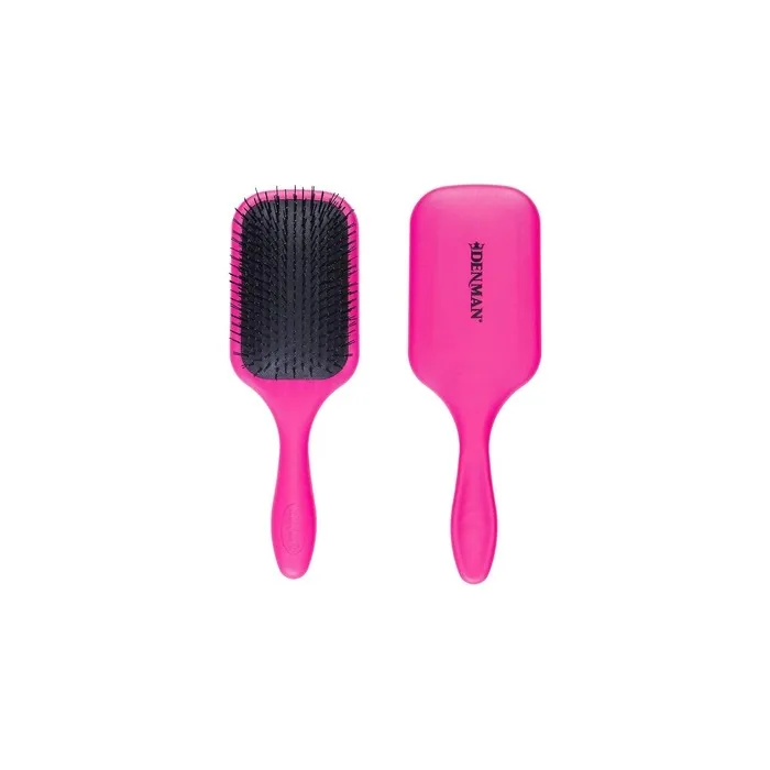 Denman D90L Tangle Tamer Ultra Hairbrush for Long and Strong Hair with Nylon Bristles - Pink