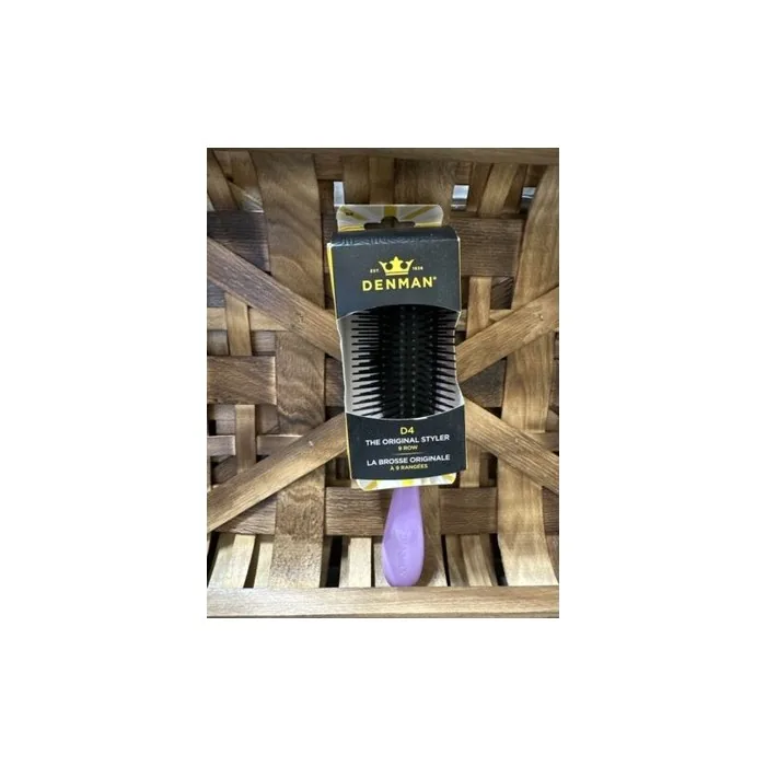 Denman D4 The Original Styler Brush 9 Rows Brand New Purple