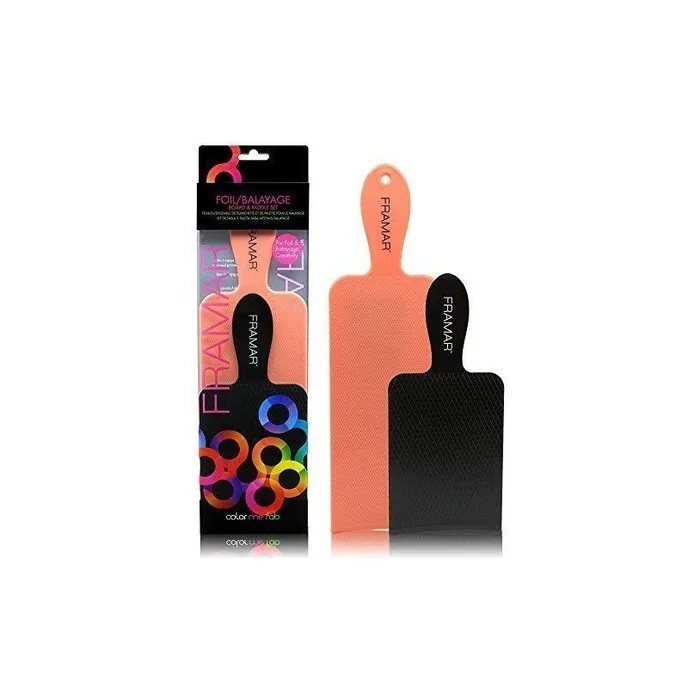 Framar Foil/Balayage Board and Paddle Set for Hair Bleach and Dye - Long Board