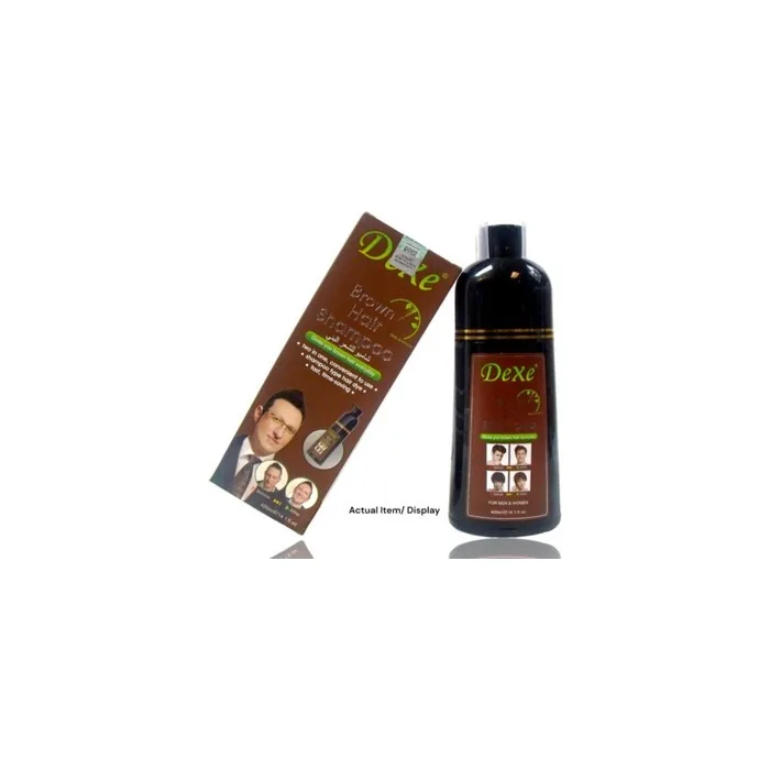 Dexe Brown Hair Shampoo Long Lasting Fast Permanent Hair Dye 14.1 Oz