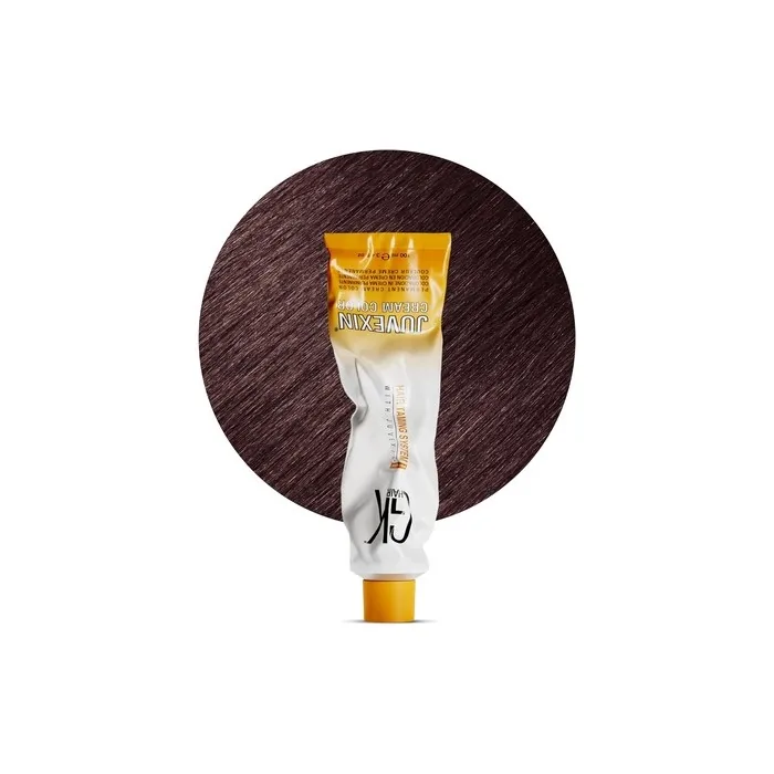 GK HAIR Global Keratin Professional Hair Color Cream Tube 3.4 Fl Oz 100ml Nourishing & Cleansing Colors for Styling High Performance Long Lasting Semi Permanent Natural Toner Dye Coppers 5.4 Light Brown
