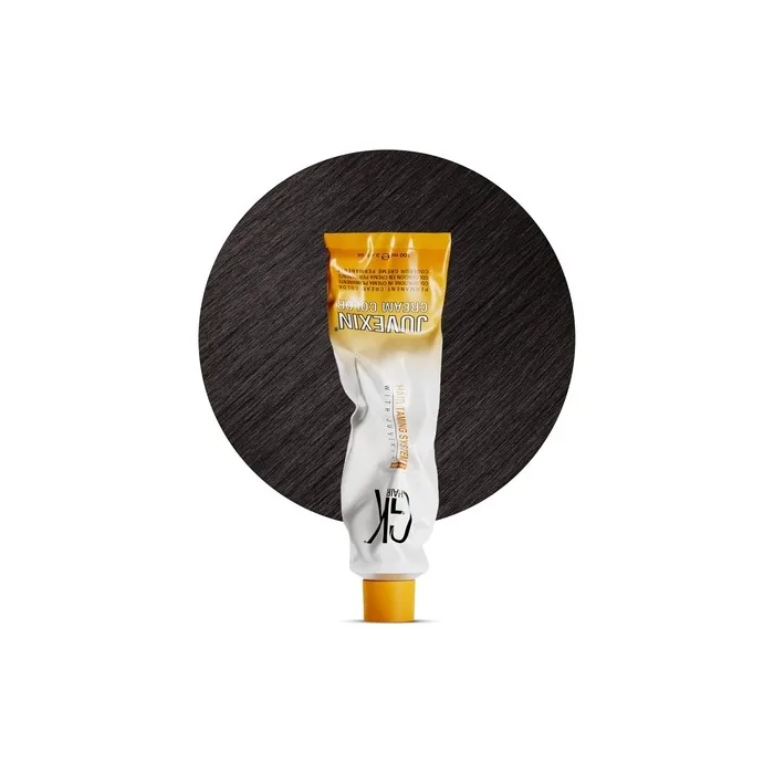 GK HAIR Global Keratin Professional Hair Color Cream Tube 3.4 Fl Oz 100ml Iced Chestnut 5.91 Light