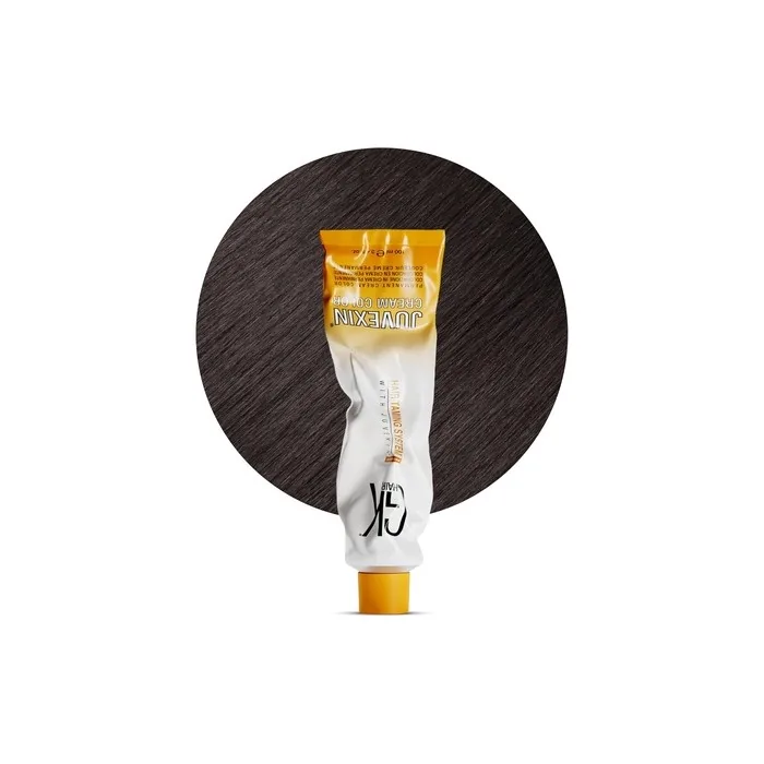 GK HAIR Global Keratin Professional Hair Color Cream Tube 3.4 Fl Oz 100ml Iced Chestnut 6.91 Dark Blonde