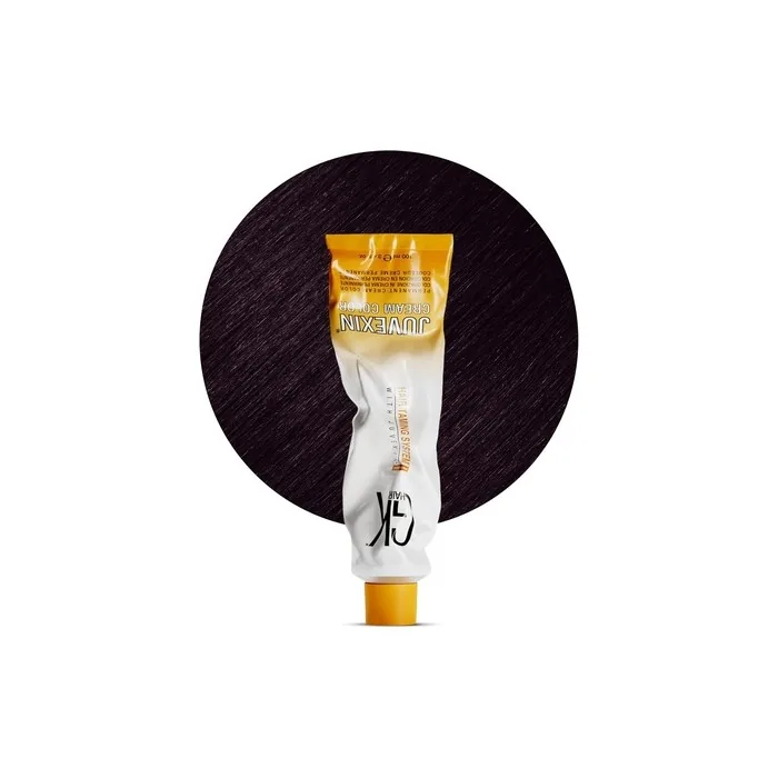 GK HAIR Global Keratin Professional Hair Color Cream Tube 3.4 Fl Oz 100ml Nourishing Cleansing Colors for Styling High Performance Long Lasting Semi Permanent Natural Toner Dye Irisee 6.22 Intense