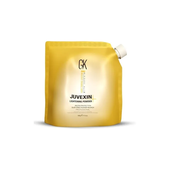 GK HAIR Global Keratin Lightening Powder 17.6 Fl Oz 500g Pectin Protection Dust Free Bleach Fast Acting Blue Base Ideal Viscosity