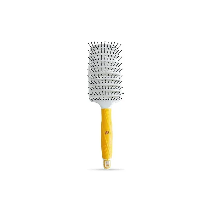 GK HAIR Global Keratin Vent Brush 3 Inches for Hair Styling Detangling Blow Drying Curved Vented Long Thick Curly Hair - All Hair Types - Men and Women