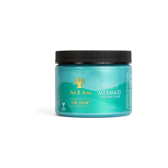 As I Am Curl Color Minty Mermaid Temporary Color & Curling Gel 6oz
