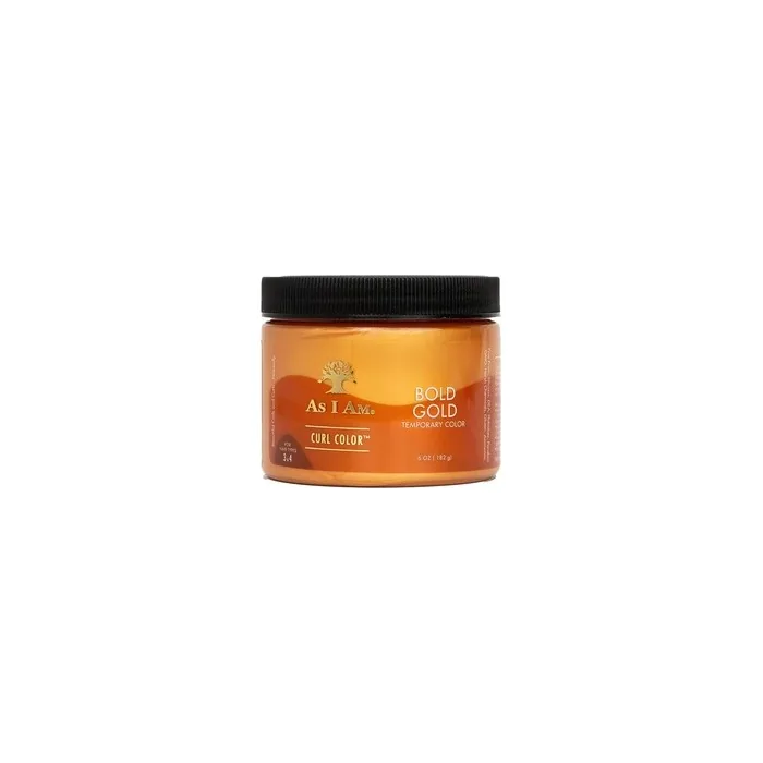 As I Am Curl Color Bold Gold 6oz Color & Curling Gel - Temporary Color Vegan & Cruelty Free