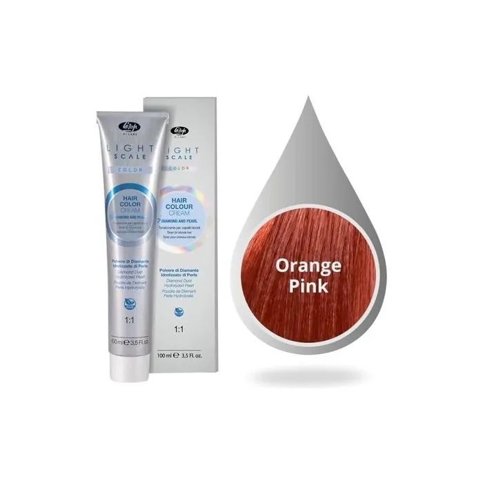Lisap Light Scale Hair Color Cream 100ml Orange Pink