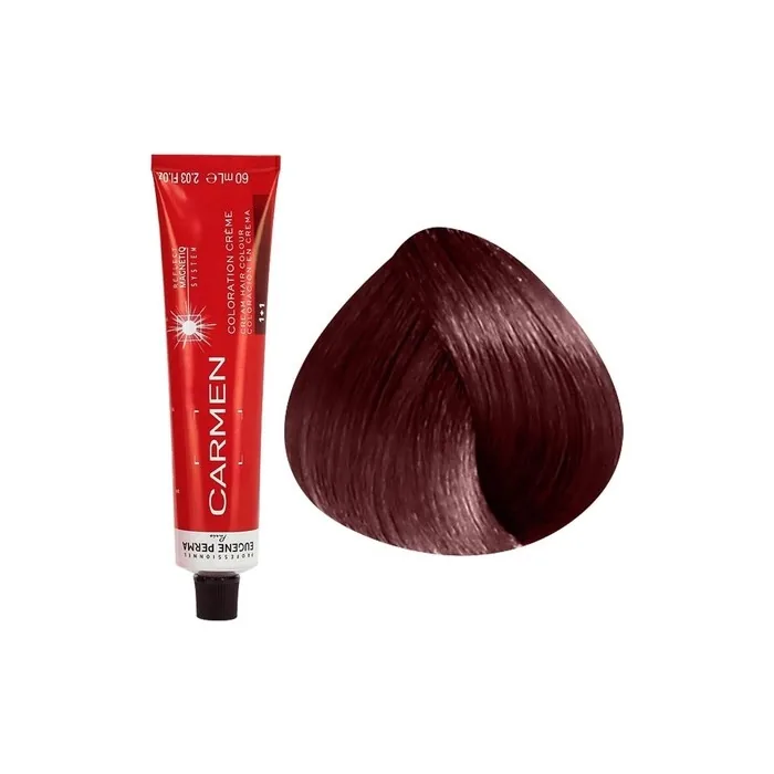 Carmen No. 5.56 Light Brown Mahogany Red Hair Color 60ml Tube