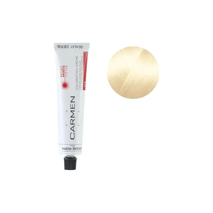 Eugene Perma Carmen Super Lightening Hair Color Tube 60ml - Carmen 2000 Ultra Blonde Specific