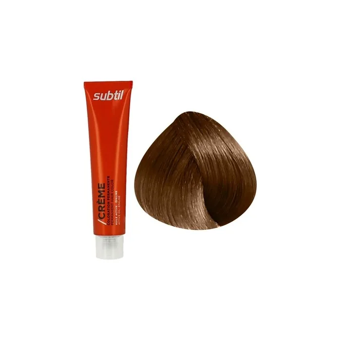 Subtil Creme Permanent Hair Coloring Cream 60ml 07.24 Copper Blonde Iris